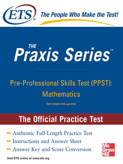 Title details for Pre-Professional Skills Test (PPST) by Educational Testing Service - Available